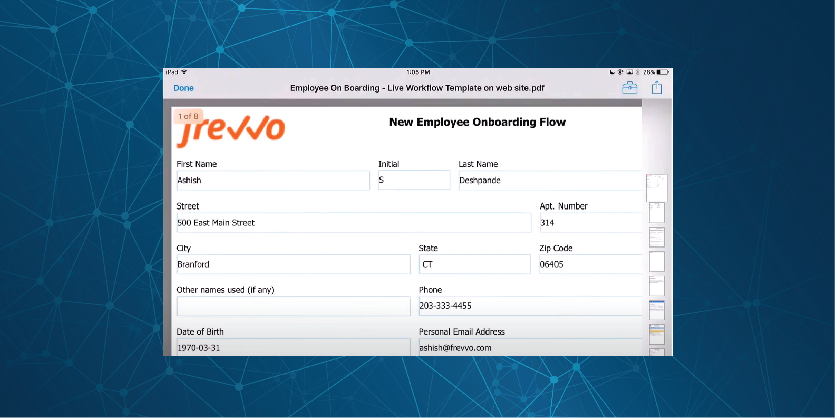Product Background + Frevvo v1 Product Background + Frevvo v1
